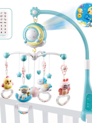 Baby Rattles Crib Mobiles Toy Holder Rotating Mobile Bed Bell Musical Box Projection Newborn Infant Baby Boy Toys