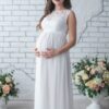 Lace Sleeveless Maternity Dress