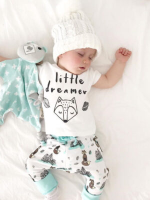 Newborn Baby Clothes Set T-shirt Tops Pants Little Boys and Girls Outfits
