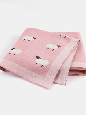 Baby sheepskin blanket baby windproof cover